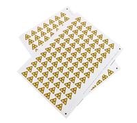 Garneck Pegatinas de Señal de Advertencia de Radiación Autoadhesivas 2,5 Cm, 150 Unidades, Calcomanías Resistentes Intemperie para Áreas Industriales y Médicas