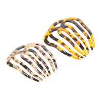Garneck Peines de Moda Vintage de Ácido Acético para Organizar y Decorar el Cabello, 2 Piezas 7 Dientes, Elegantes y Creativos para Niñas y Novias