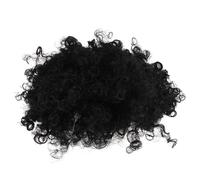 Garneck Peluca Afro Sintética Rizada para Mujer Negra Peluca Corta con Flequillo Fibra Resistente al Calor Postizo Ajustable para Cosplay Fiestas y Uso Diario