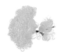 Garneck Peluca Corta Blanca para Disfraz de Juez y Abogado Peluca para Halloween y Cosplay Accesorio Cómodo para Disfraces para Roles Tribunal y Fiestas Temáticas