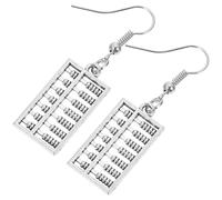 Garneck Pendientes Colgantes de Ábaco Divertidos para Mujer Ligeros y Cómodos Joyería Artesanal para Fiestas y Regalos para Estudiantes de Matemáticas