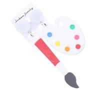 Garneck Pendientes de Mujer Colgantes Pincel Creativo Juveniles Divertidos Esmaltados Moda Casual Color Claro para Uso Diario Accesorios Artísticos