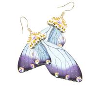 Garneck Pendientes Largos De Alas Pendientes Colgantes De Ala Para Mujer Joyería De Metal Para Orejas Fiesta