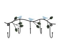 Garneck Perchero de Pared Metálico Forma de Pájaro Gancho Decorativo Azul Claro para Llaves y Bolsos Gancho Artístico para Organizar en Dormitorio y Sala de Estar para Hogar