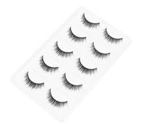 Garneck Pestañas Postizas 5 Pares Naturales Cortas Cruceadas de Fibra Fina Gruesas y Densas para Maquillaje Diario y Escenario Uso Cómodo sin Irritación