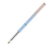 Garneck Pincel para Decoración de Uñas Profesional, Herramienta para Manicura Mango Metálico, Pincel Delineador para Gel Uv, Diseño de Flores, Colorido, para Salón, Tamaño