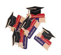 Garneck Pins de Solapa de Graduación 2026 de Metal Esmaltado, Set de 5 Unidades, Broche Birrete y Diploma, Accesorio Conmemorativo para Fiesta y Ceremonia de Estudiantes