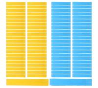 Garneck Pinzas Antideslizantes para Botes de Basura Pequeñas Clips de Plástico Reutilizables Azul y Amarillo Paquete de 100 Unidades para Fijar Bolsas Cocina Baño y Camping