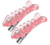 Garneck Pinzas Cabello Forma de Espina de Pescado 2 Unidades, Horquillas Creativas Metálicas en Color Rosa para Decoración del Cabello, Accesorios para Mujer y Niña Uso Diario y Fiesta