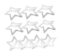 Garneck Pinzas Cabello Forma De Estrella 10 Piezas, Pequeñas Horquillas Metálicas Para Mujeres y Niñas, Accesorios Para Cabello Corto, Clips Decorativos Para Uso Diario y Fiestas