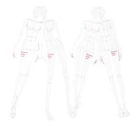 Garneck Plantilla de Dibujo de Plástico Blanco Diseño de Moda y Dibujo Ligera Regla de Curva para Costura de Prendas de Vestir para Mujer