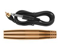 Garneck Pluma para Tatuar Eléctrica Portátil de Aluminio Chapado Rosa Dorado Máquina Rotativa Cable Rca Ligera y Compacta para Tatuajes Caseros y Profesionales Accesorio para Tatuajes