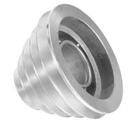 Garneck Polea de Motor Eléctrico de Aleación de Aluminio 5 Ranuras y Diámetro Interior de 18mm, Resistente Corrosión y Deformación para Taladros de Banco y Herramientas Portátiles