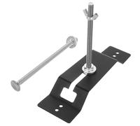 Garneck Porta Llantas de Repuesto para Remolque Soporte para Rueda de Repuesto de Montaje en Pared Acero al Carbono Negro Ajuste para Remolque