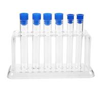 Garneck Porta Tubos de Laboratorio Transparente de Plástico Superficie Pulida para Uso en Instituto de Investigación y Aulas Escolares, Fácil de Almacenar, 1 Set Color Color Aleatorio