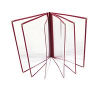 Garneck Portamenús de Pvc Transparente Resistente al Aceite para Hotel y Varios Lugares, Funda Protectora para Menú que Prolonga la Vida Útil del Recetario