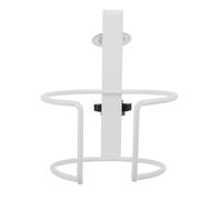 Garneck Portavasos de Escritorio Ajustable Abrazadera Metálica de Color Claro, Soporte Grande para Tazas y Botellas, Montaje Lateral para Oficina y Hogar, Organizador Práctico para