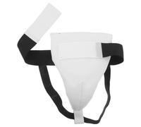Garneck Protector de Ingle de Copa Atlética Copa Inguinal para Hombre Espuma Blanco Defensa contra Impactos Competición y Entrenamiento de Kárate y Taekwondo