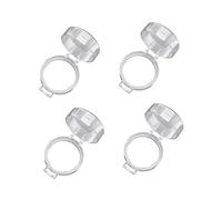 Garneck Protectora De Perilla De Estufa 4 Piezas Protector De Seguridad Para Cocinas De Gas Estuche De Seguridad Fácil De Limpiar Diseño Práctico Que Los Niños Enciendan La Estufa Transparente