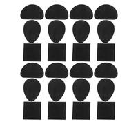 Garneck Protectores Adhesivos para Suelas de Zapatos 24 Piezas Parches Antifricción Autoadhesivos de Goma Negros en Formas Variadas Gota D Cuadrado Antideslizantes y Silenciosos para