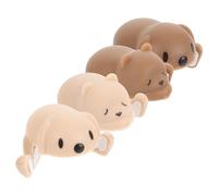 Garneck Protectores de Esquinas de Silicona Cubiertas de Esquinas de Seguridad para Mesa y Muebles 4 Piezas Dibujos de Perro y Oso Anti-Collision, Fácil Instalación y Retirada, para