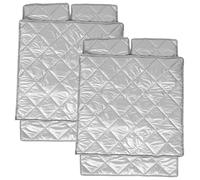 Garneck Protectores Verticales De Aluminio para Congeladores Resistentes Al Calor Parasol Aislantes Color Crema Y Resistentes Al Agua Mini Refrigeradores con Hielo Y