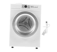 Garneck Puerta Giratoria y Ropa Lavable Modelo Recargable para Casa de Muñecas Juguete para Decoración Realista y Educativa