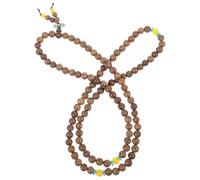 Garneck Pulsera de Cuentas de Madera Marrón 108 Cuentas, Resistente al Desgaste y Portátil, Estilo Sencillo para Oficina y Citas