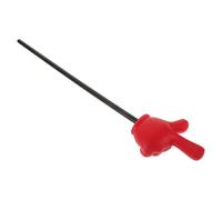 Garneck Puntero de Instrucción de Plástico Rojo Forma de Mano, Ligero y Fácil de Usar para Actuaciones de Baile y Eventos Educativos