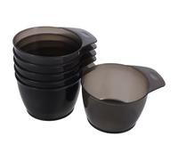Garneck Recipiente para Aplicar Tinte Cabello Set de 6 Cuencos Apilables de Plástico, Portátil para Uso en Salones Casa