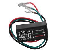 Garneck Relé de Señal de Motocicleta Dop-3x Módulo Led, Controlador de Intermitentes Fácil de Instalar y Resistente a Golpes para Indicadores de Señal de Moto