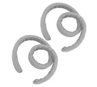 Garneck Relleno de Grietas para Cama 2 Piezas Gris Tela de Gamuza, Tiras de Espuma Anticaídas para Huecos Laterales, Bloqueador Ajustable para Muebles y Protección de Paredes en