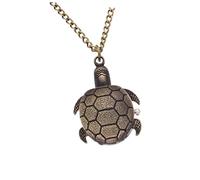 Garneck Reloj De Bolsillo De Cuarzo Vintage con Diseño Tortuga, Aleación Resistente, Unisex, Uso Diario y Obsequio, Tamaño Único