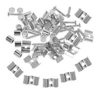 Garneck Retenedores de Cuerdas y Reducen la Fricción para Guitarra Eléctrica Juego de 10 de Metal Color Plata, Fáciles de Transportar para Accesorios Profesionales