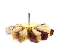 Garneck Rueda de Lijado de Sisal para Taladro Rueda Abrasiva para Muebles de Madera Pulidora para Ranuras y Líneas de Contorno Herramienta de Lijado para Acabado Profesional