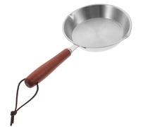 Garneck Sartén Mini de Acero Inoxidable 304 Antiadherente de 12 Cm Mango Antiescaldaduras para Desayuno, Cocina y Repostería, Herramienta Multiusos para Estufa de Gas y Eléctrica