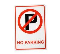 Garneck Señal de Prohibición de Estacionamiento de Resistente la Letrero de Advertencia de No Estacionar para Uso Interior y Exterior