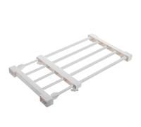 Garneck Separador Ajustable para Armario Blanco de 38-55 Cm, Estante de Almacenamiento Retráctil de PP y Abs para Ahorrar Espacio en Armarios y Zapateros