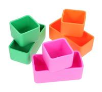 Garneck Separadores de Silicona para Fiambrera Reutilizable, 6 Piezas Resistentes al Desgaste, Caja Bento Portátil Apta para Microondas, Ideales para Almuerzos y Camping