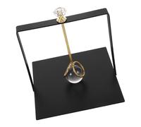 Garneck Servilletero Cuadrado de Metal Negro para Mesa de Comedor, Dispensador Independiente de Servilletas Estándar, Soporte Práctico para Cocina, Restaurante y Hotel, Diseño Moderno