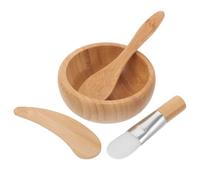 Garneck Set de Belleza Mujer Bowl de Madera y Espátula para Preparar Mascarillas Faciales Diy, Kit Ligero Brocha y Accesorios para Skincare Femenino Varios estilos