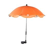 Garneck sombrilla patinete scooter cayak Parasol bebé lancha cochecito paraguas clip en ultravioleta paraguas con clip para cochecito paraguas de cochecito desmontable el plastico Orange