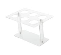 Garneck Soporte De Acrílico para Helados Expositor De 6 Conos Estante para Frutas y Snacks Fácil De Limpiar