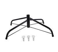 Garneck Soporte de Árbol de Navidad Metálico Resistente Base Fija con Tornillo para Árbol Artificial Accesorio Verde Compatible con Tubos para Decoración Navideña Estable