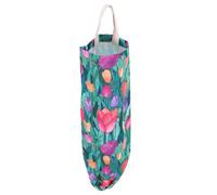Garneck Soporte de Bolsas de Plástico de Tela para Cocina Organizador de Basura Colgante con Diseño Elegante Accesorio Práctico para Almacenamiento y de Espacio
