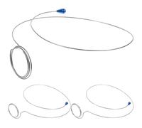 Garneck Soporte de Lupa Ajustable para Reparación de Relojes, Círculo de Sujeción de Alambre Metálico, Kit 3 Piezas, Herramienta Portátil para Relojeros y Joyeros