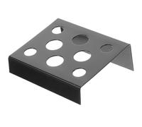 Garneck Soporte Metálico para Tazas de Pigmento Negro, Estante Multiagujeros para Tinta de Tatuaje, Portavasos Duradero para Salón Profesional, Accesorio Organizado para Tatuar y Uso