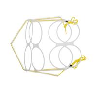 Garneck Soporte Organizador para Tazas de Té y Café Montado en Pared, Estante Ajustable para Exhibición de Vasos de 12,2 Cm de Diámetro, Juego de 4 Piezas para Tienda, Reutilizable