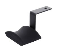 Garneck Soporte para Auriculares de Escritorio con Adhesivo Gancho Ajustable de Silicona y Metal Negro Compatible con Diademas Grandes para PC y Juegos