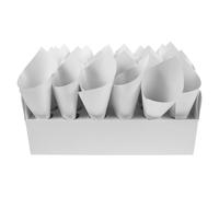 Garneck Soporte para Conos de Papel de Confeti Blanco 30 Agujeros, Fácil de Transportar para Ceremonias al Aire Libre y Banquetes
